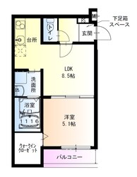 フジパレス吉田EASTの物件間取画像